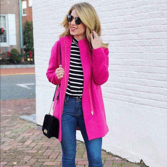 J. Crew Jackets & Blazers - NEW J. Crew Pink City Coat